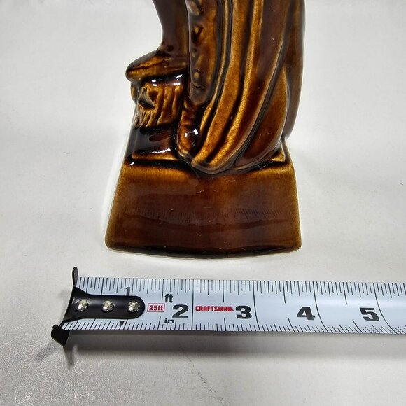 Ezra Brooks 1968 Empty Whiskey Decanter Bottle 16" Native American Chief - Picture 3 of 12